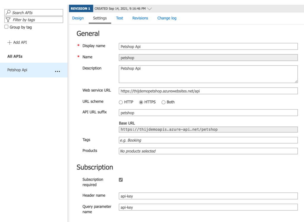 Azure API Management Petshop API Azure API Management Petshop API