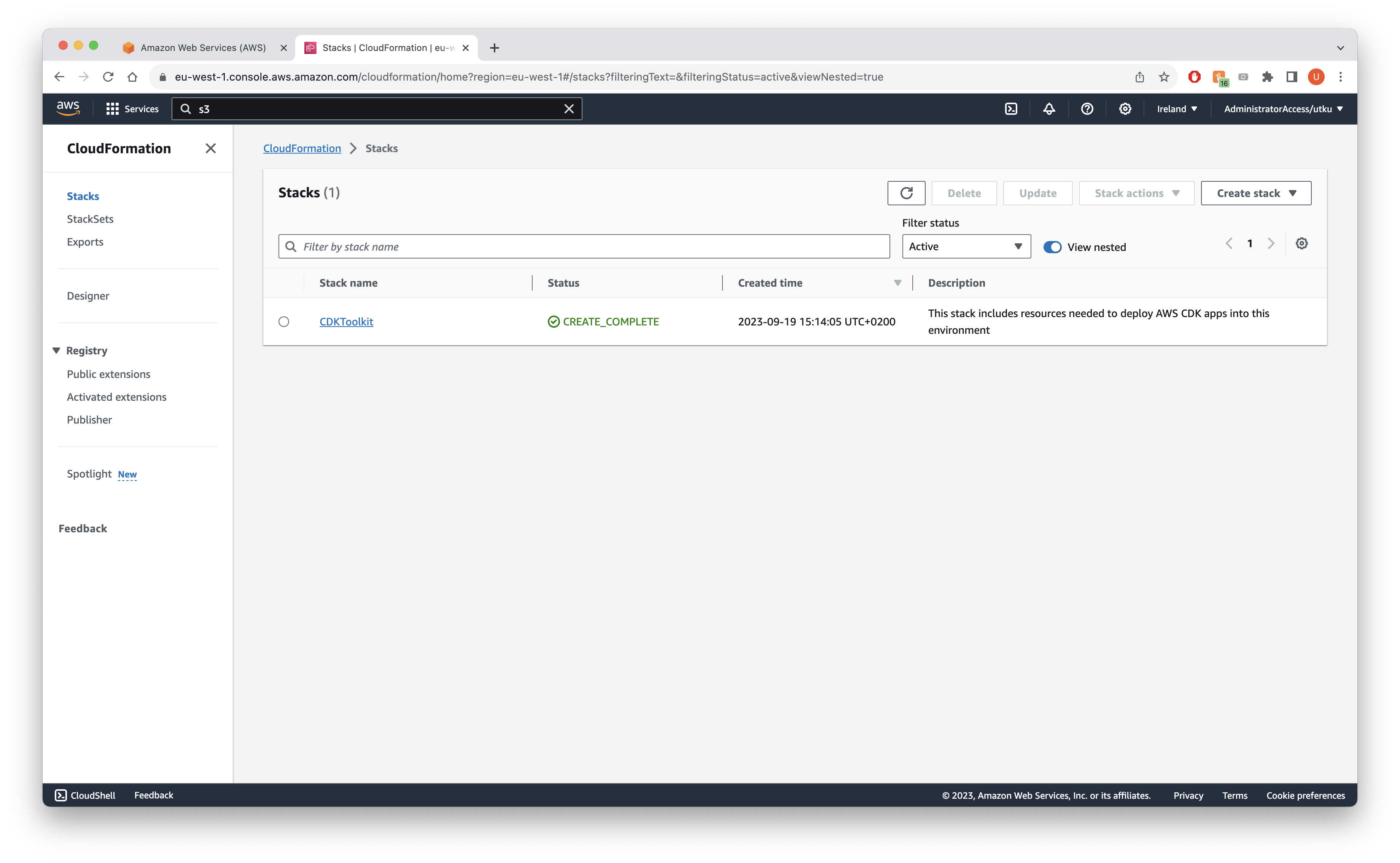 CDK Toolkit assumable by another account